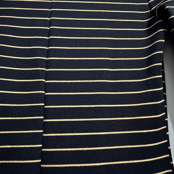 Zara Trafaluc Striped Knit Midi Dress – Long Sleeve – Black/Gold – Size S - Picture 8 of 8